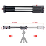 Thanh trượt ray trượt YELANGU YLG0109I 50cm / 100cm (Lắp trên chân máy) cho máy ảnh DSLR / SLR / Máy quay phim, 50cm / 100cm