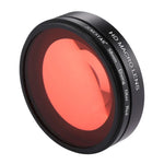 Ống Kính Macro 16X 58mm JSR + Bộ Lọc Ống Kính Lặn Màu Đỏ Kèm Nắp Ống Kính + Vòng Chuyển Bộ Lọc Ống Kính + Dây + Khăn Lau Cho GoPro HERO6 /5, Dùng cho HERO6 /5