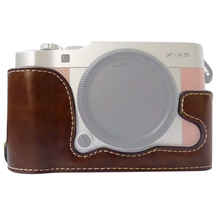 Đế ốp nửa máy ảnh bằng da PU ren 1/4 inch cho FUJIFILM X-A5 / X-A20, Dành cho FUJIFILM XA5