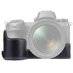 Đế ốp nửa máy ảnh bằng da PU ren 1/4 inch cho Nikon Z6 / Z7, Dành cho Nikon Z6