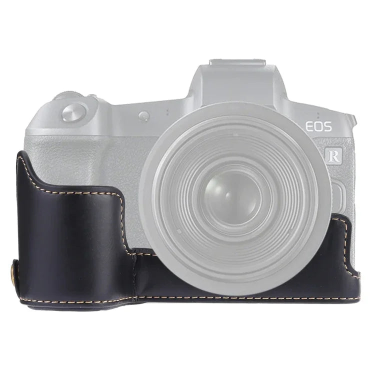Đế ốp nửa máy ảnh bằng da PU ren 1/4 inch cho Canon EOS R, Dành cho Canon R