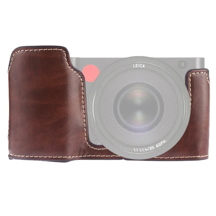 Đế ốp nửa máy ảnh bằng da PU ren 1/4 inch cho Leica TL (Typ 701), Dành cho Leica T701