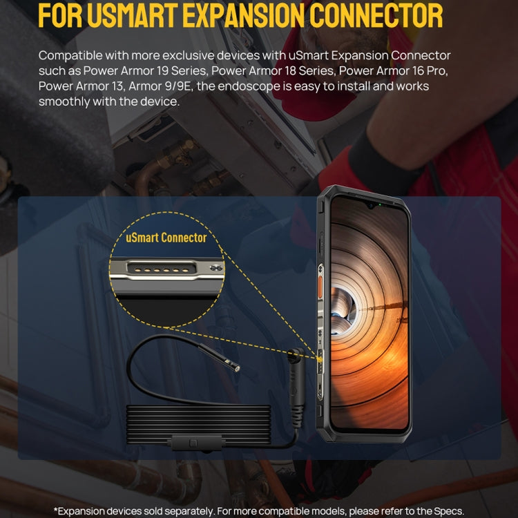 Nội soi kỹ thuật số chống nước IP67 Endoscope E2 cho Ulefone Armor 9 / 9E / Power Armor 13 / 16 Pro / 18T / Armor Pad, uSmart E2