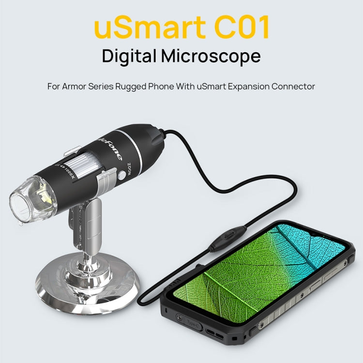 Kính hiển vi kỹ thuật số có dây Ulefone uSmart C01 cho Ulefone Armor 18 Series / 9 / 9E & Power Armor 16 Series / 13 / Armor Pad, uSmart C01