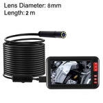 P20 Màn hình 4.3 inch hiển thị Nội soi kiểm tra HD1080P với 8 đèn LED, Chiều dài: 2m, Đường kính ống kính: 8mm, Dây cứng, Chiều dài: 2m, Dây cứng
