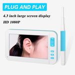 C01 Màn hình 4.3 inch hiển thị Nội soi tai trực quan HD1080P với 6 đèn LED, Đường kính: 3.9mm, C01 3.9mm