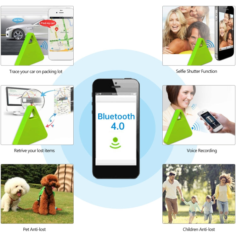 Móc Khóa Tìm Chìa Khóa Bluetooth Thông Minh Hai Chiều Hình Tam Giác HCX003, HCX003 Đen, HCX003 Hồng, HCX003 Xanh Lá, HCX003 Trắng