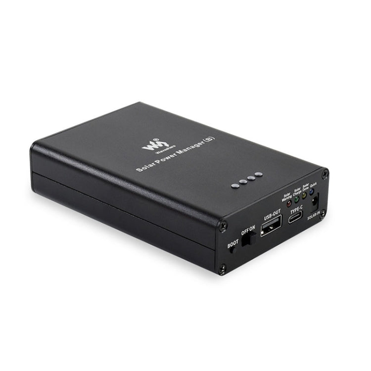 Bộ quản lý năng lượng mặt trời Waveshare, pin Li-Po 10000mAh tích hợp, hỗ trợ tấm pin mặt trời 6V~24V, 19799