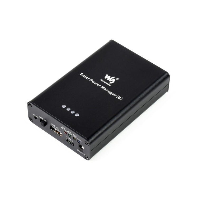 Bộ quản lý năng lượng mặt trời Waveshare, pin Li-Po 10000mAh tích hợp, hỗ trợ tấm pin mặt trời 6V~24V, 19799