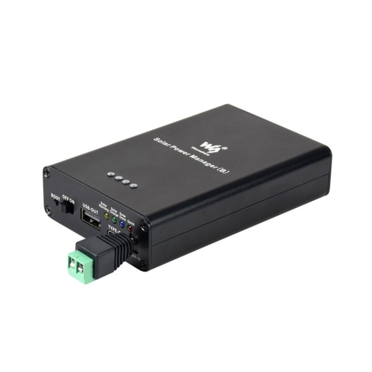Bộ quản lý năng lượng mặt trời Waveshare, pin Li-Po 10000mAh tích hợp, hỗ trợ tấm pin mặt trời 6V~24V, 19799
