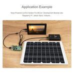 Bộ quản lý năng lượng mặt trời Waveshare, pin Li-Po 10000mAh tích hợp, hỗ trợ tấm pin mặt trời 6V~24V, 19799