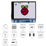 Màn hình LCD IPS HDMI 2.8 inch 480x640 Waveshare (H) màn hình phủ laminate hoàn toàn