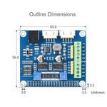 Mô-đun động cơ bước Waveshare HRB8825 cho Raspberry Pi, điều khiển hai động cơ bước, lên đến vi bước 1/32