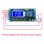 Module điều khiển thời gian trễ màn hình LCD kỹ thuật số Micro USB XY-LJ02 6-30V, công tắc hẹn giờ relay