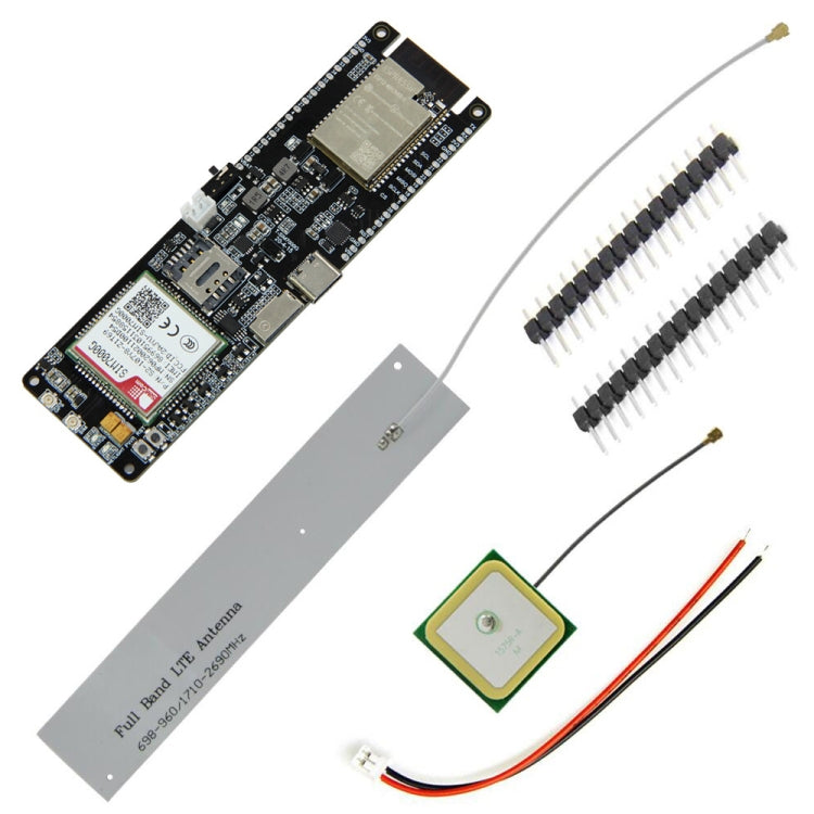 Mô-đun phát triển bảng sạc năng lượng mặt trời giữ pin WiFi Bluetooth 18560, T-SIM7000G