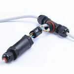 Đầu nối cáp chống nước IP68 3 chân loại T XY25, XY25(T3)