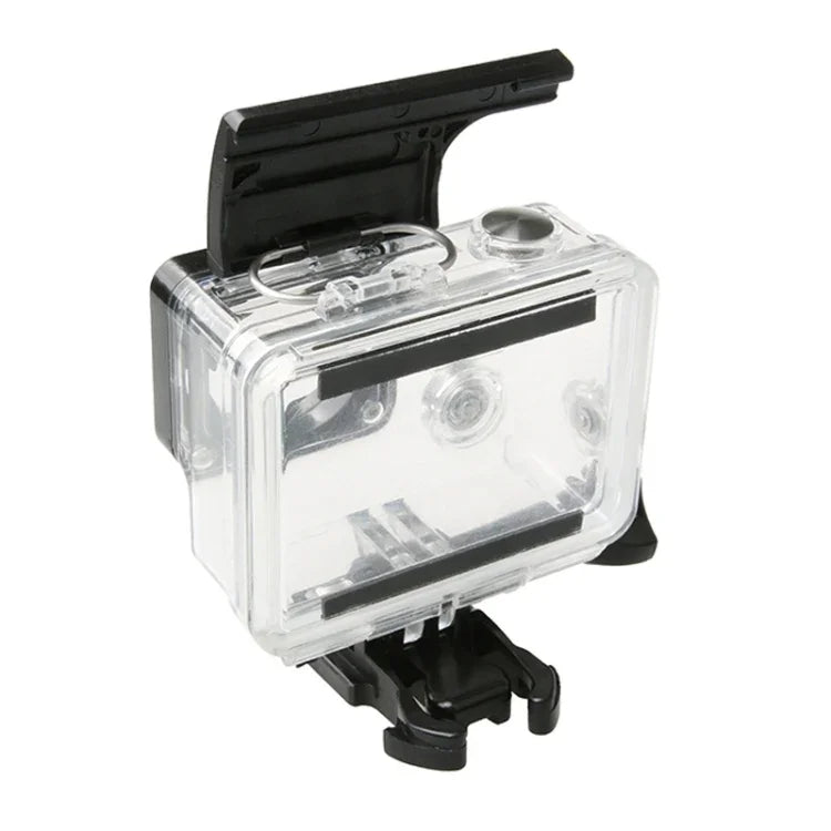 Vỏ chống nước cho camera hành động Gopro HERO4 / 3+ bằng nhựa ABS với khóa cửa sau, Vỏ bảo vệ