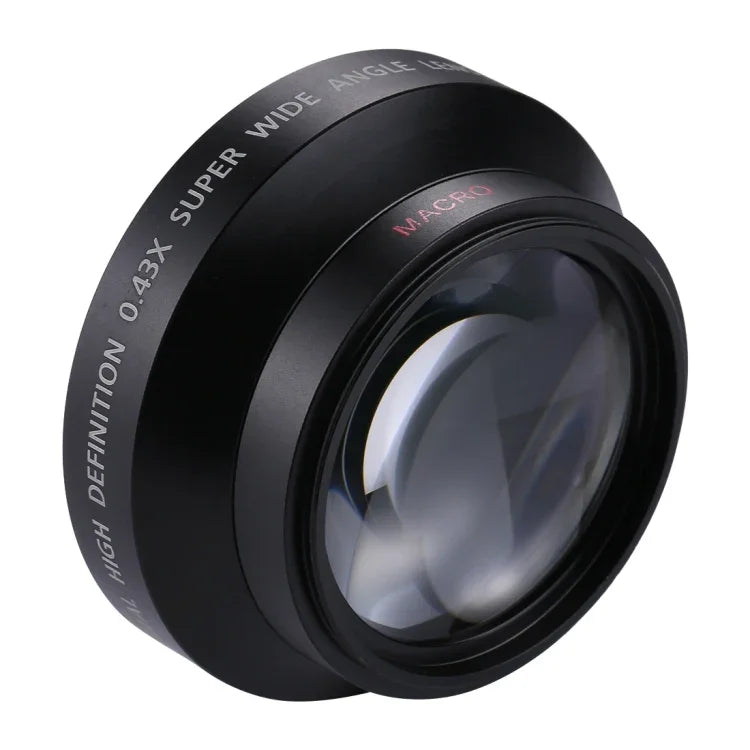 Ống kính góc siêu rộng 62mm 0.43X kèm ống kính macro, 62mm