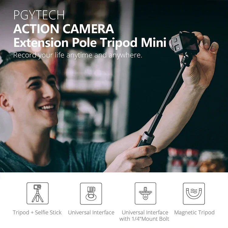 Chân máy mở rộng gậy tự sướng PGYTECH P-GM-117 cho camera hành động DJI Osmo Action, P-GM-117
