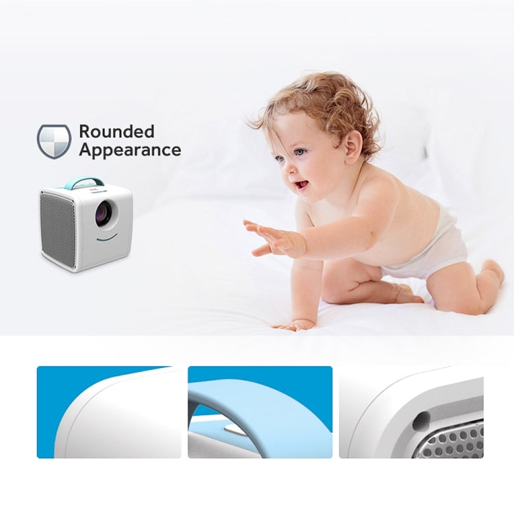 Máy chiếu video trẻ em W-S1 10W 30 Lumens công nghệ LCD HD 1080P, hỗ trợ AV / USB / thẻ Mini SD / HDMI / âm thanh