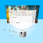 Máy chiếu video trẻ em W-S1 10W 30 Lumens công nghệ LCD HD 1080P, hỗ trợ AV / USB / thẻ Mini SD / HDMI / âm thanh
