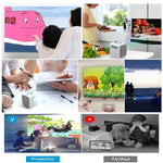 Máy chiếu video trẻ em W-S1 10W 30 Lumens công nghệ LCD HD 1080P, hỗ trợ AV / USB / thẻ Mini SD / HDMI / âm thanh