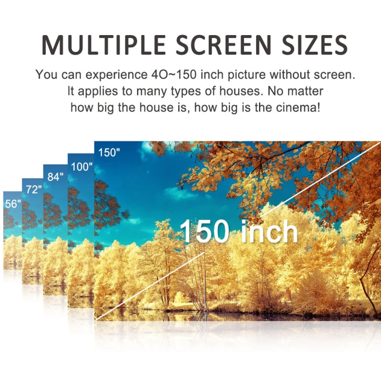 Máy chiếu thông minh DH-A10 màn hình LCD 5.8 inch 4200 Lumens 1280 x 800P HD có điều khiển từ xa, hệ điều hành Android 6.0, hỗ trợ WiFi, Bluetooth, HDMIx2, USBx2, VGA, AV IN/RCA, RJ45, LAN