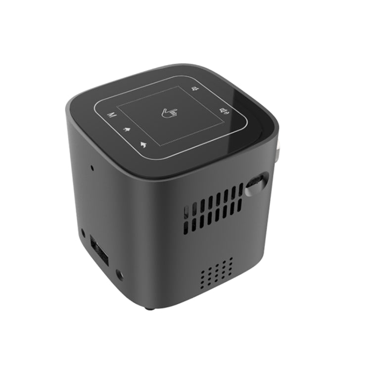 Máy chiếu thông minh mini di động WEJOY DL-S12 50 ANSI Lumens DLP có điều khiển từ xa & giá đỡ, Android 7.1.2, 2GB DDR3+16GB, RK3128 Quad Core ARM Cortex-A7 lên đến 1.2GHz, hỗ trợ WiFi / USB / Audio OUT / DC IN