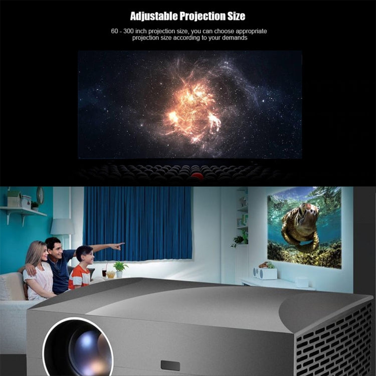 Máy chiếu thông minh Vivibright F30 màn hình LCD 5.8 inch 4200 Lumens 1920 x 1080P Full HD có điều khiển từ xa, hỗ trợ xuất âm thanh / SPDIF / AV vào / USB / HDMI, F30 màu đen