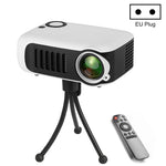 Máy chiếu di động A2000 800 lumen LCD cho rạp hát tại nhà, hỗ trợ 1080P, phích cắm EU