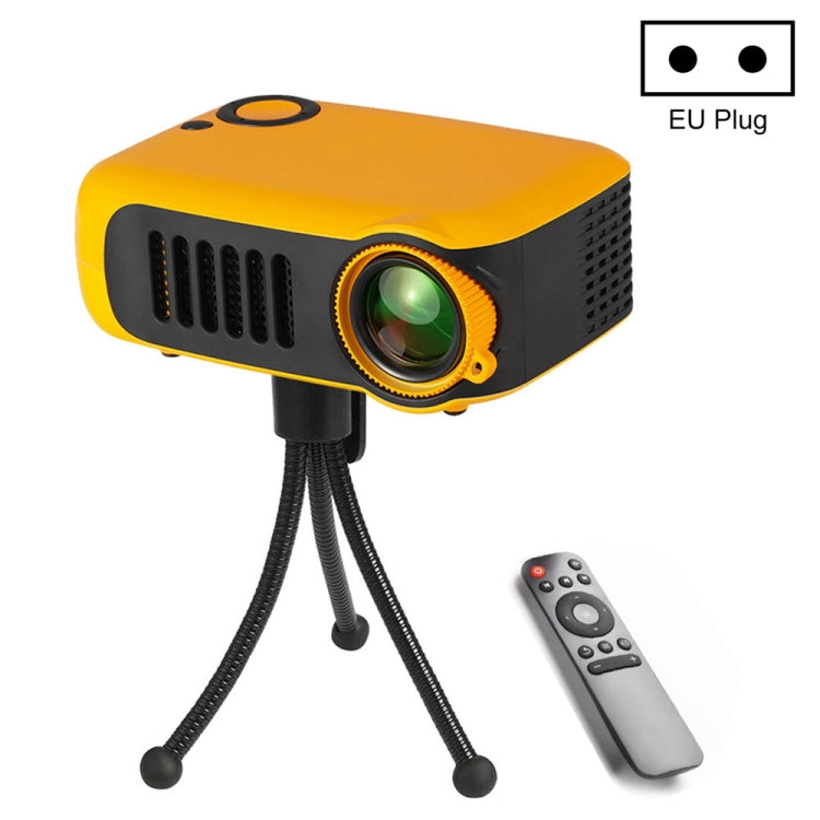 Máy chiếu di động A2000 800 lumen LCD cho rạp hát tại nhà, hỗ trợ 1080P, phích cắm EU