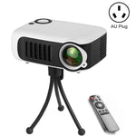 Máy chiếu di động A2000 800 lumen LCD cho rạp hát tại nhà, hỗ trợ 1080P, phích cắm AU
