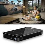 Máy chiếu thông minh mini 4K Ultra HD P09 di động với điều khiển từ xa hồng ngoại, Amlogic S905X 4 nhân A53 lên đến 1.5GHz Android 6.0, 1GB+8GB, hỗ trợ WiFi 2.4G/5G, Bluetooth, thẻ TF