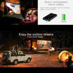Máy chiếu thông minh mini 4K Ultra HD P09 di động với điều khiển từ xa hồng ngoại, Amlogic S905X 4 nhân A53 lên đến 1.5GHz Android 6.0, 1GB+8GB, hỗ trợ WiFi 2.4G/5G, Bluetooth, thẻ TF