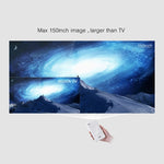 Máy chiếu thông minh mini 4K Ultra HD P09 di động với điều khiển từ xa hồng ngoại, Amlogic S905X 4 nhân A53 lên đến 1.5GHz Android 6.0, 1GB+8GB, hỗ trợ WiFi 2.4G/5G, Bluetooth, thẻ TF