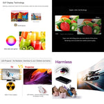 Máy chiếu thông minh mini 4K Ultra HD P09 di động với điều khiển từ xa hồng ngoại, Amlogic S905X 4 nhân A53 lên đến 1.5GHz Android 6.0, 1GB+8GB, hỗ trợ WiFi 2.4G/5G, Bluetooth, thẻ TF