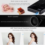 Máy chiếu thông minh mini 4K Ultra HD P09 di động với điều khiển từ xa hồng ngoại, Amlogic S905X 4 nhân A53 lên đến 1.5GHz Android 6.0, 1GB+8GB, hỗ trợ WiFi 2.4G/5G, Bluetooth, thẻ TF