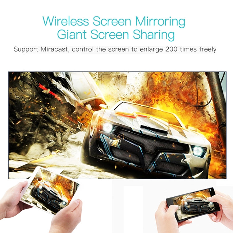 Wejoy L6 Máy Chiếu Thông Minh HD Android 6.0 5 inch 200 ANSI Lumen 1920 x 1080P Bluetooth 4.0 WiFi, Hỗ Trợ AV / VGA / HDMI / 2 x USB / RJ45, 1G+8G, Android 6.0