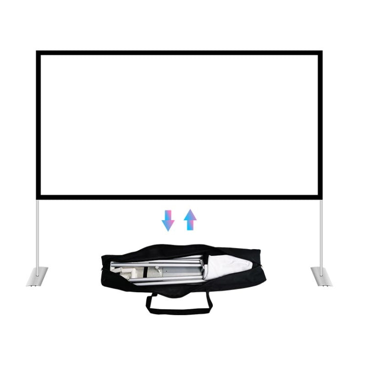 Giá Treo Ngoài Trời Màn Chiếu Máy Chiếu Polyester Gấp, Kích Thước: 100 inch (16:9), Kích Thước: 100 inch