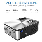 Cheerlux C9 Máy Chiếu Thông Minh 1280x720 720P HD, Hỗ Trợ HDMI x 2 / USB x 2 / VGA / AV, C9 (Đen), C9, C9 (Xám Đen)
