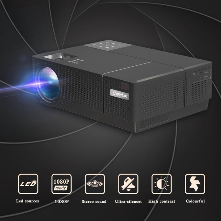 Máy chiếu thông minh Cheerlux CL770 1920 x 1080P Full HD Android 9.0 1GB+8GB, CL770 (Đen), CL770 (Trắng)