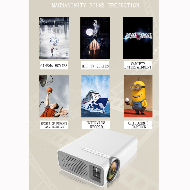 Máy chiếu LED mini YG520 800x480 1800LM rạp hát tại nhà, hỗ trợ HDMI & AV & SD & USB & VGA, Phiên bản điện thoại di động, Phiên bản điện thoại di động