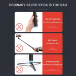 Chân đế cầm tay liền khối RUIGPRO Gậy selfie Monopod kéo dài cho GoPro, Insta360, DJI và các máy quay hành động khác, Màu đen