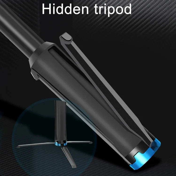 Chân đế cầm tay liền khối RUIGPRO Gậy selfie Monopod kéo dài cho GoPro, Insta360, DJI và các máy quay hành động khác, Màu đen