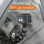 Giá kẹp chân đế hút Jaws Flex cho GoPro, Insta360, DJI và các máy quay thể thao khác, Kẹp Jaws Flex