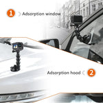 Giá kẹp chân đế hút Jaws Flex cho GoPro, Insta360, DJI và các máy quay thể thao khác, Kẹp Jaws Flex