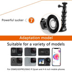 Giá kẹp chân đế hút Jaws Flex cho GoPro, Insta360, DJI và các máy quay thể thao khác, Kẹp Jaws Flex