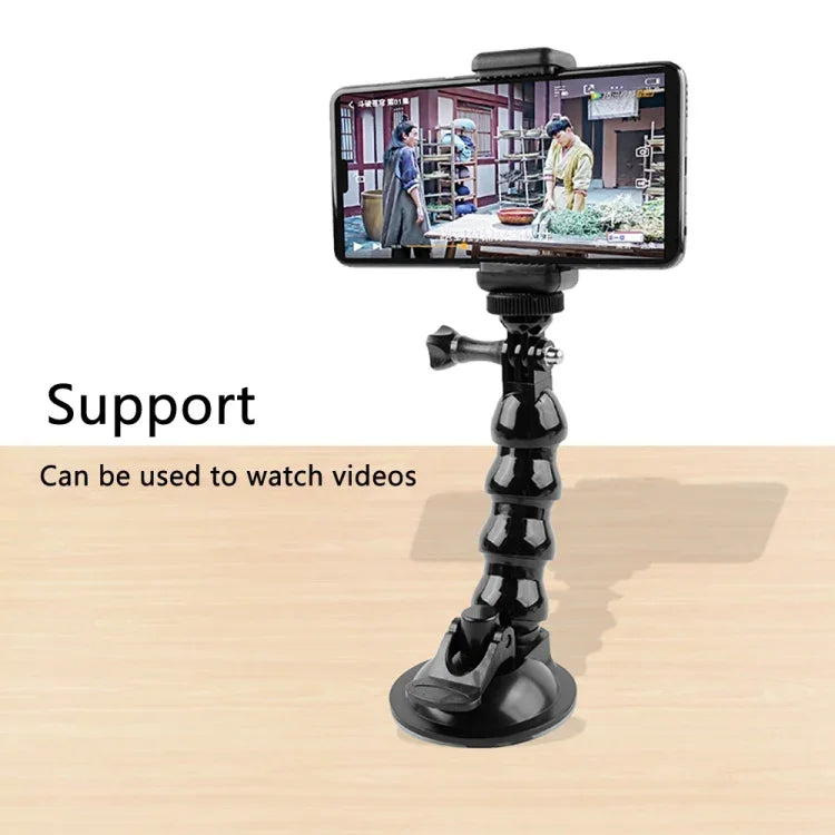 Giá kẹp chân đế hút Jaws Flex cho GoPro, Insta360, DJI và các máy quay thể thao khác, Kẹp Jaws Flex