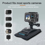 Giá kẹp gắn ba lô RUIGPRO móc và vòng dán với vít cho GoPro, Insta360, DJI và các máy quay hành động khác, Kẹp móc và vòng dán