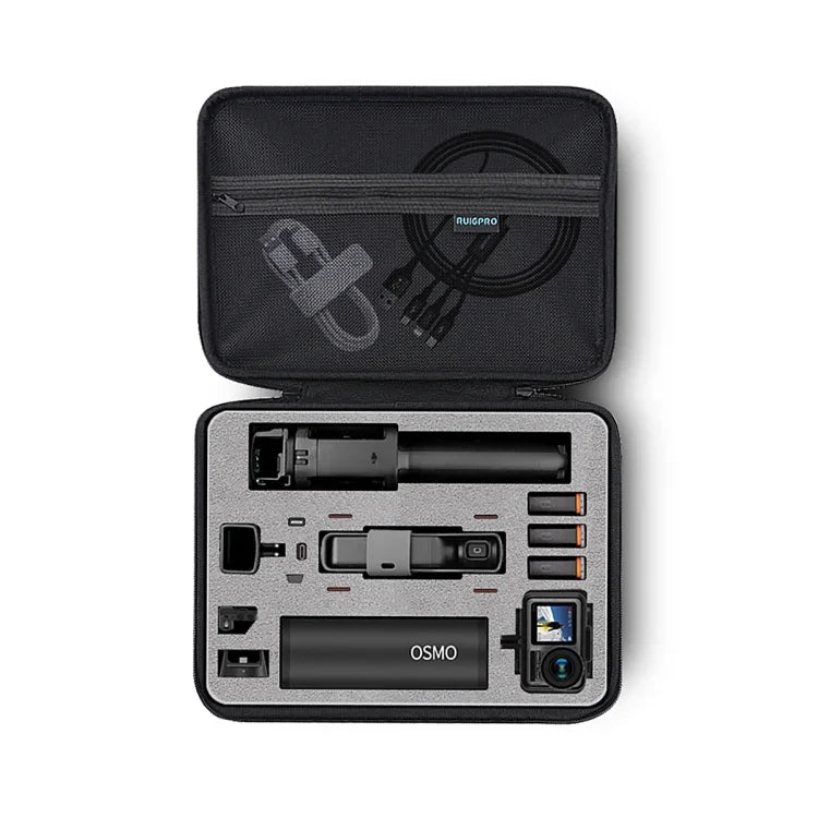 Túi Hộp Đựng Chống Thấm Oxford RUIGPRO cho Camera Gimble DJI OSMO Pocket / OSMO Action, Kích Thước: 30.2x20.8x7.2cm, RG52